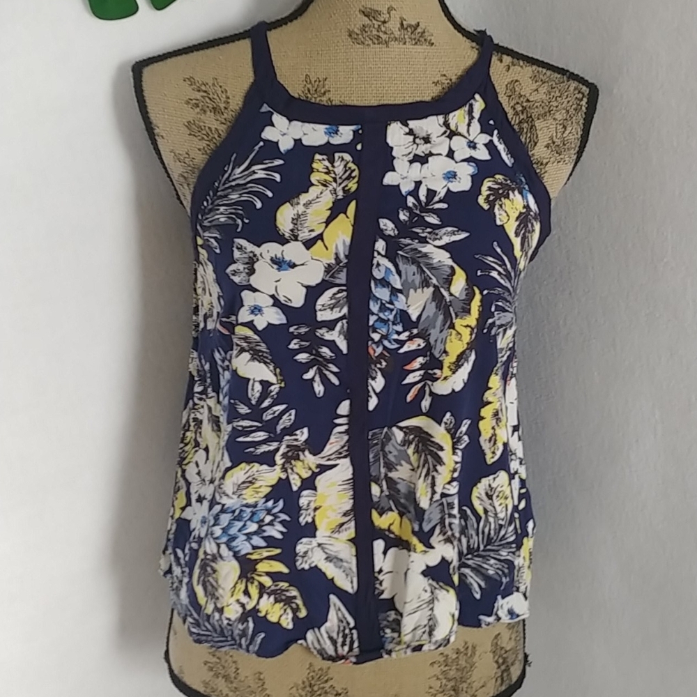 Elodie Floral Halter Camisole Top